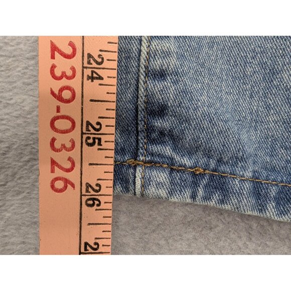 Cider Jeans Womens 3XL Blue Light Wash Wide Leg Cropped High Rise Denim Zip Fly - Picture 8 of 14